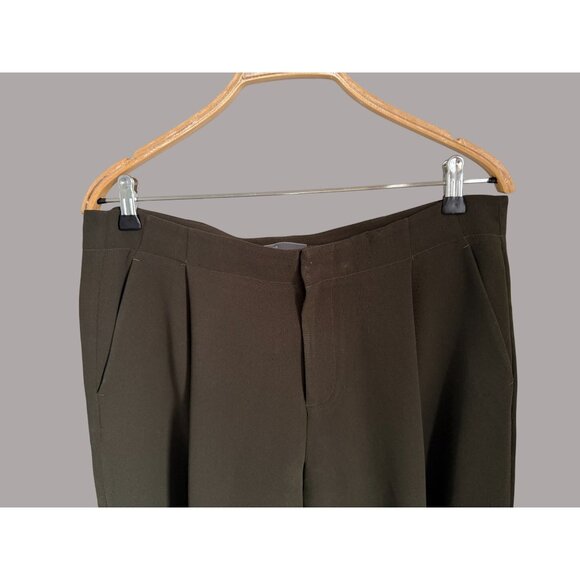 Vince Womens Olive Green Tapered Pants Size 10 Elastic Cuffs & Back Pockets Poly - Picture 9 of 9